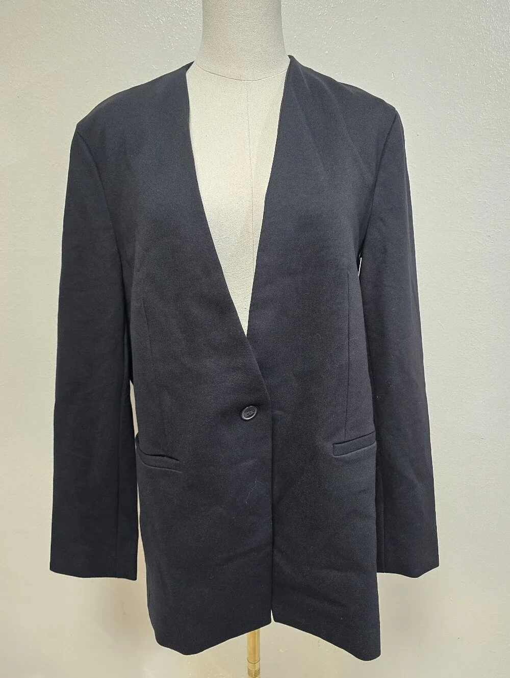 Spanx Perfect Collarless Blazer Black Size Large NWT - Picture 4 of 10